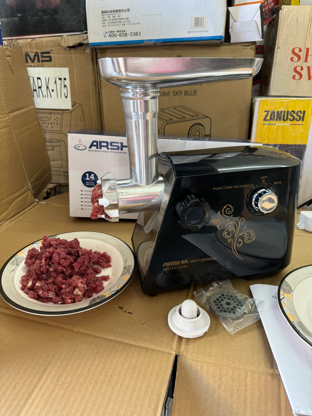 Arshia Meat Mincer -- 1 year warranty